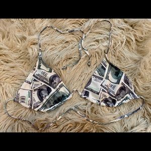 MONEY BIKINI TOP FASHION NOVA 3XL